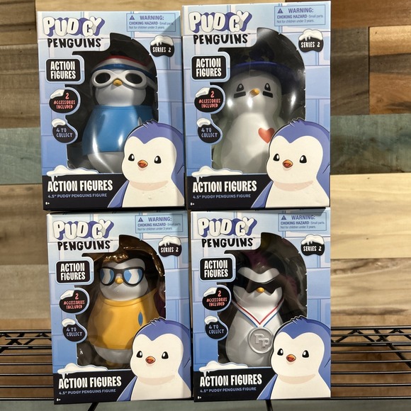 Other - Pudgy Penguins Series 2 Complete Set Of 4 Action Figures New